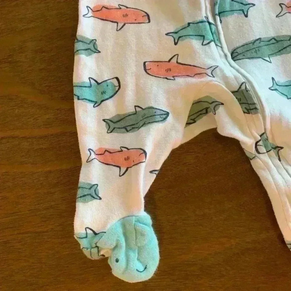 3 MONTHS ~ Carter's Baby Fleece Footed Sleeper Pajamas PJs LOT Of 3 - Picture 5 of 15